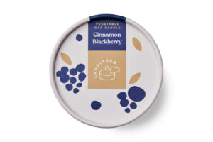 CandleHand – Φυτικό Γκουρμέ Κερί σε κονσέρβα, Cinnamon Blackberry 300gr