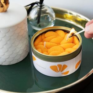 CandleHand – Φυτικό Γκουρμέ Κερί σε κονσέρβα, Peeled Tangerines 300gr