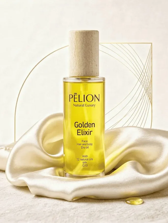 Golden Elixir | Πολυτελές ξηρό λάδι για μεταξένια επιδερμίδα & μαλλιά